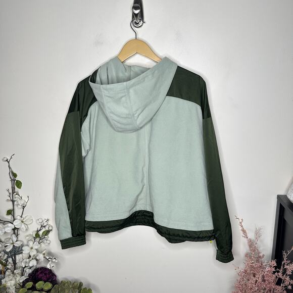 ATHLETA Zion Microfleece Half Zip Pullover Jacket Opal Green Sz L $108 {NN14} - Picture 4 of 6